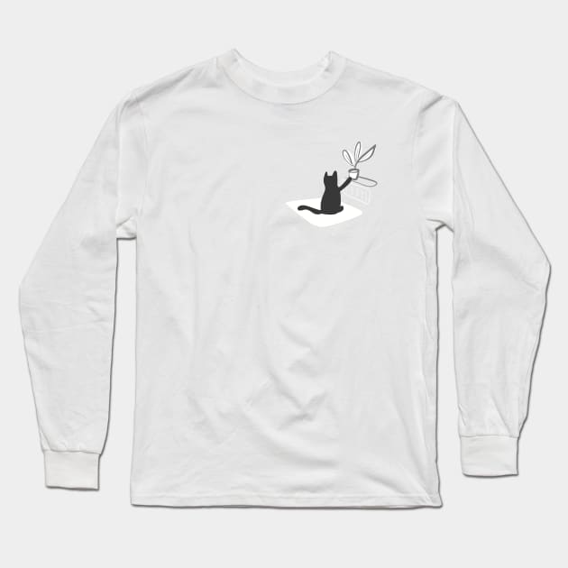 Plant hunter Long Sleeve T-Shirt by artful_meows